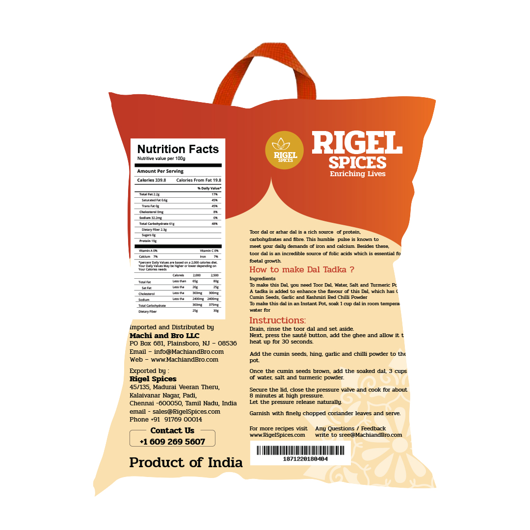 Toor Dal 4 lbs - Image 2