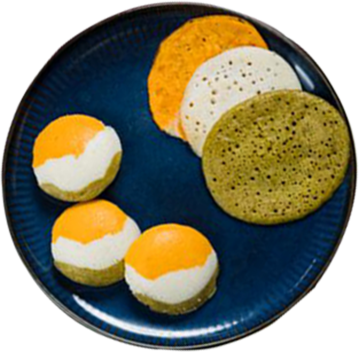 Tri colour Idly & Dosa