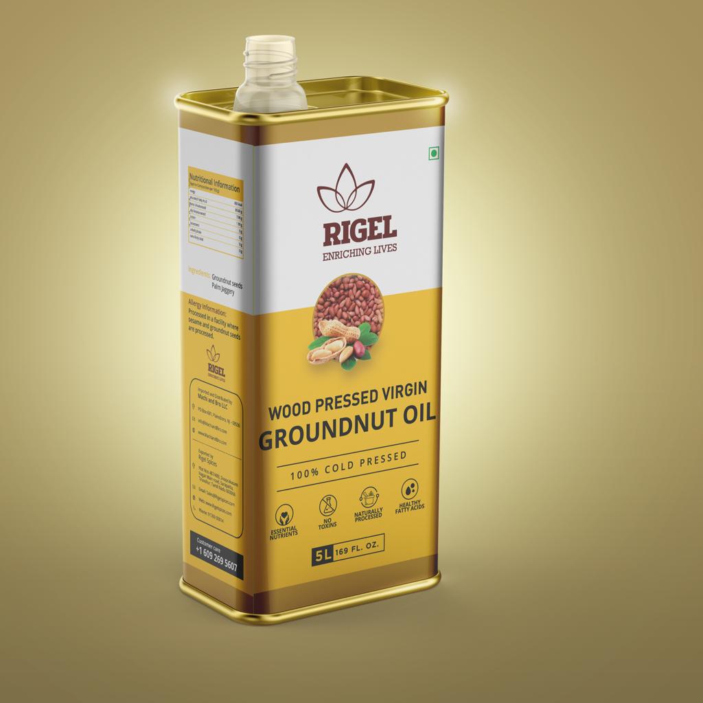 Cold Pressed Groundnut Oil  1L