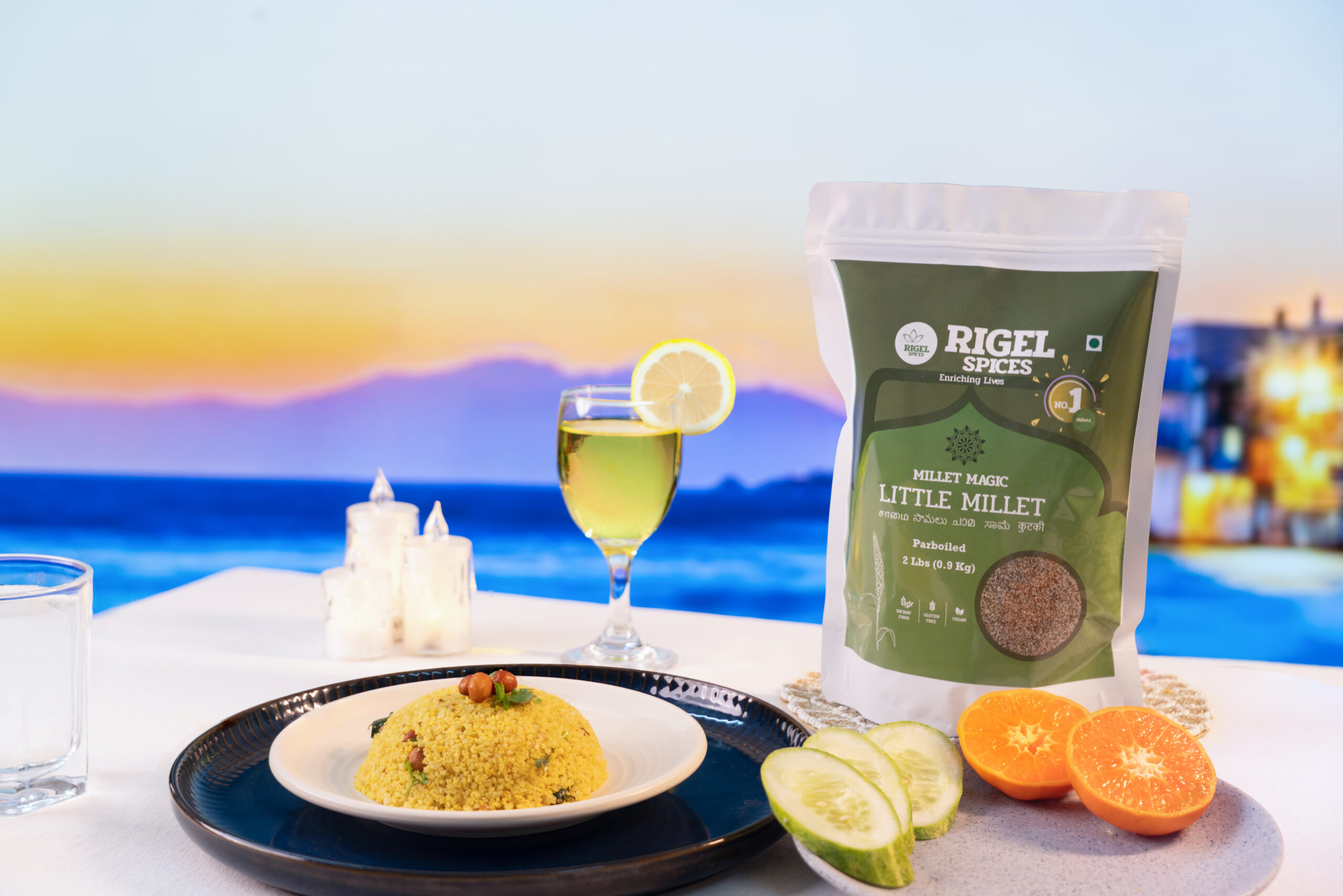August: Little Millet Lemon Rice