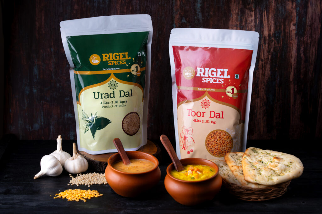 September: Urad Dal & Toor Dal with Garlic Naan